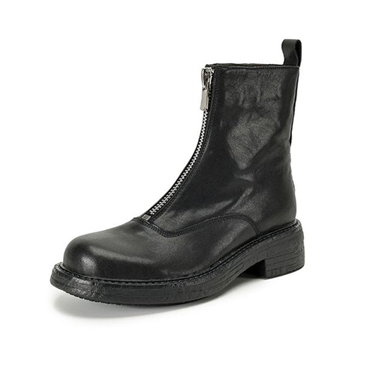 Isyou ibeauty Leather Platform Short Boots Ankle Boots Y2628 Boots Y2628 Black US5/EU34 Leather lining