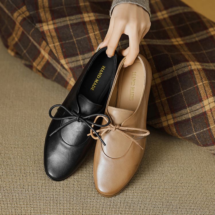 Isyou ibeauty Leather Lace-up Shoes  Y2635