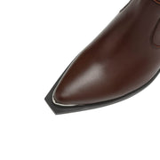 Women’s Handmade Leather Ankle Boots with Metal Tip Y2750 Boots Y2750