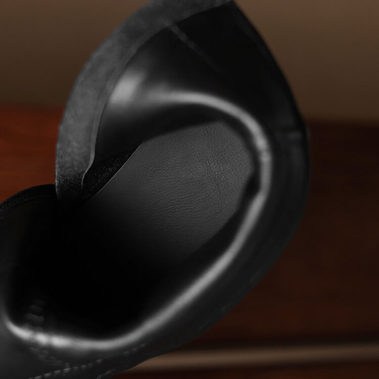 Women's Kitten Heel Pointed-Toe Leather Ankle Boots Y2738 Boots Y2738