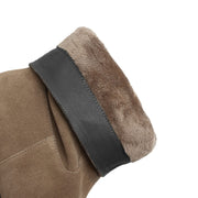 Women's Suede Slouch Mid-Calf Boots – Pointed Toe Comfortable Fall Winter Ankle Boots Y2748 Boots Y2748