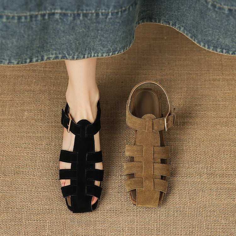 Suede Fisherman Sandals Y2800