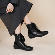 Square-Toe Leather German Army Trainer (GAT) Ankle Boots Y2763 Boots Y2763