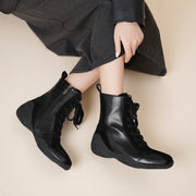 Square-Toe Leather German Army Trainer (GAT) Ankle Boots Y2763 Boots Y2763