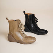 Square-Toe Leather German Army Trainer (GAT) Ankle Boots Y2763 Boots Y2763