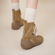 Square-Toe Leather German Army Trainer (GAT) Ankle Boots Y2763 Boots Y2763