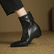 Women's Pointed-Toe Ankle Boots with Hidden Heel Y2736 Boots Y2736