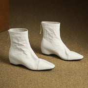 Women's Pointed-Toe Ankle Boots with Hidden Heel Y2736 Boots Y2736