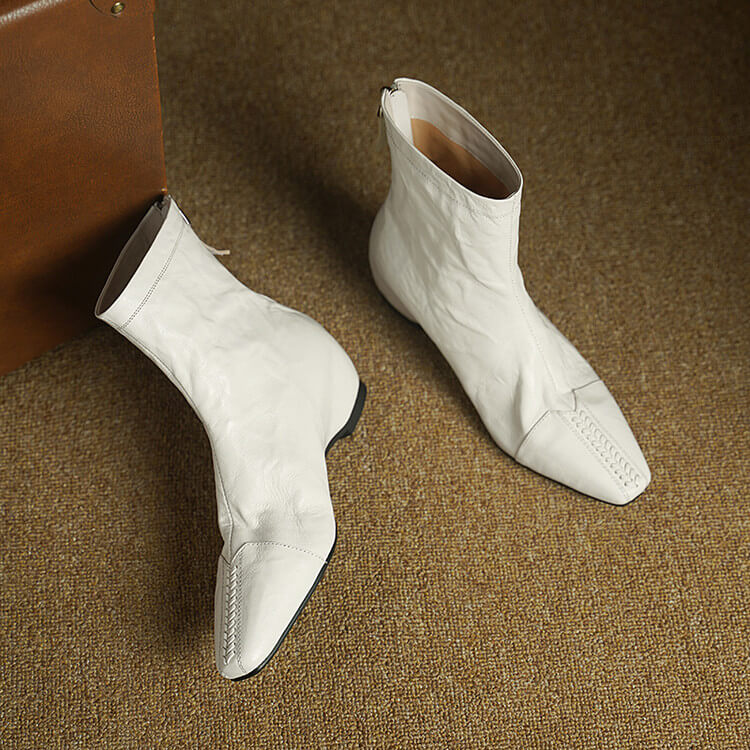 Women's Pointed-Toe Ankle Boots with Hidden Heel Y2736 Boots Y2736