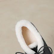 Women’s Genuine Leather Warm ShearlingLoafer Flats Y2768 Flats Y2768