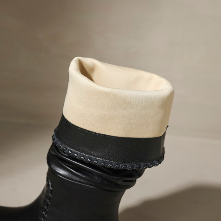 Women's Handmade Genuine Leather Knee-High Boots Y2757 Boots Y2757