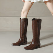 Women's Genuine Leather Knee-High-Boots | Western Boots Y2755 Boots Y2755