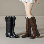 Women's Genuine Leather Knee-High-Boots | Western Boots Y2755 Boots Y2755