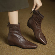 Women's Pointed-Toe Ankle Boots with Hidden Heel Y2736 Boots Y2736