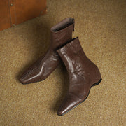 Women's Pointed-Toe Ankle Boots with Hidden Heel Y2736 Boots Y2736